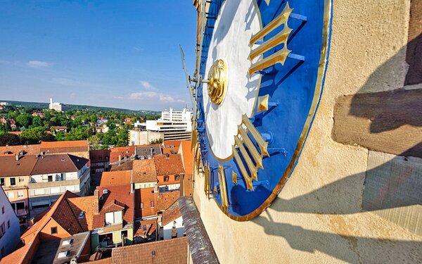 Kirchturmuhr von St. Johannis, Foto: A.Hub