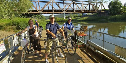 Regnitz Radweg - Fähre, Foto: A. Hub, FrankenTourismus