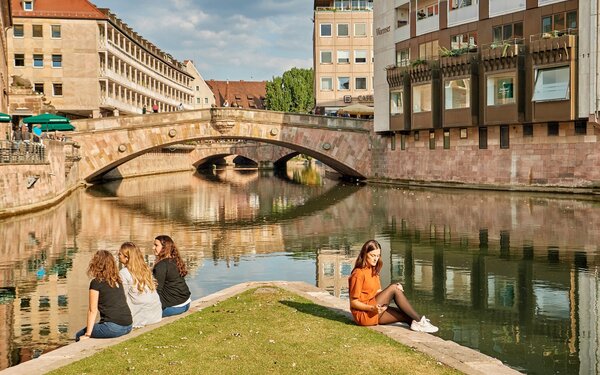 Sommer in Nürnberg, Pegnitz, Foto: Florian Trykowski