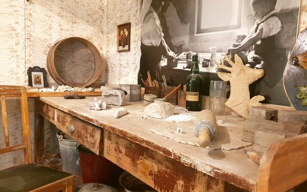 Drückerstube im Museum der Deutschen Spielzeugindustrie