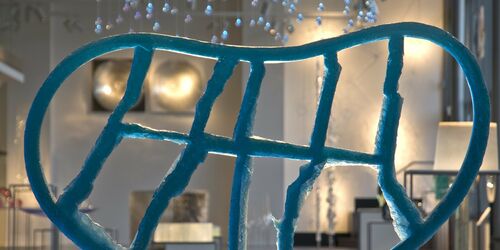 Exponat im Glasmuseum