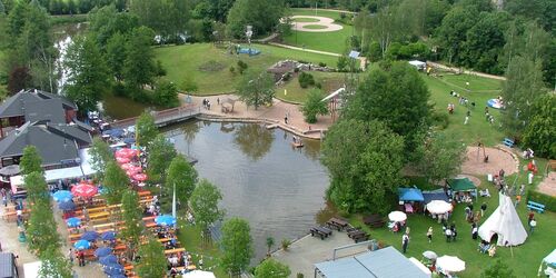 Freizeitpark Villeneuve sur Lot von oben
