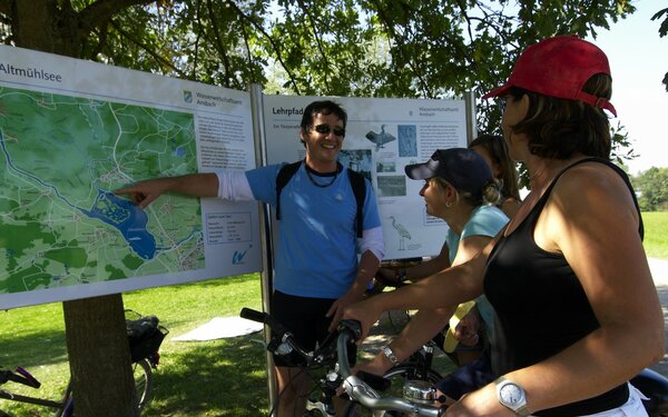Infopoint zur Vogelinsel im Altmühlsee