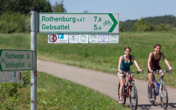 Radweg Rothenburg ob der Tauber, Foto: Bichler, Lizenz: Rothenburg Tourismus Service
