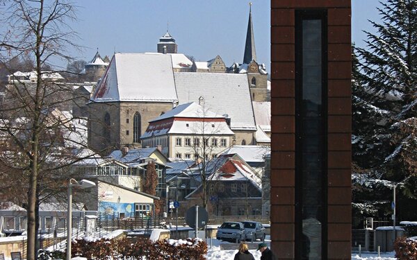 Plessi-Turm im Winter, Foto: Stadt Kronach, Stefan Wicklein