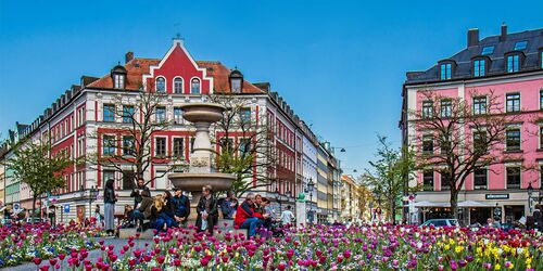 Gärtnerplatz im Frühling