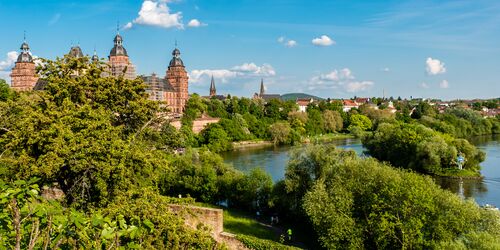 Blick auf Johannisburg in Augsburg