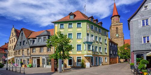 Bunte Häuser und St. Michael in Fürth