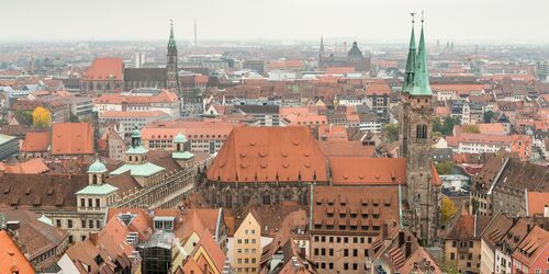 Aussicht von Kaiserburg Nürnberg