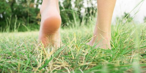 Go on a barefoot hike in the mountains: get back to nature